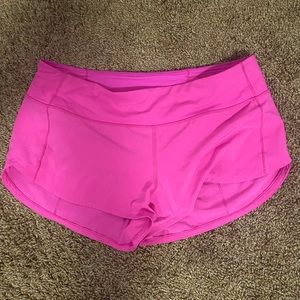 sonic pink lululemon shorts